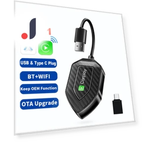 Wireless CarPlay and Android Auto Mini AI Box Adapter — Car Accessories & Gadgets, Auto Launcher