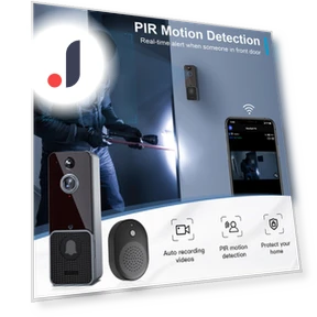 Wireless Wi-Fi Video Doorbell — Smart Home Security, Salted Chicken