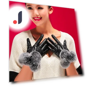 Women's Fashion Plush Winter Warm Fur Touchscreen Gloves — Arm Warmers, Bag Living