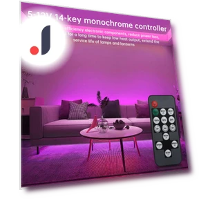 14-Key Monochrome Electronic Controller — Remote Controls, Stone Home