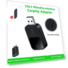 2 in 1 CarPlay & Android Auto Mini Box — USB, JOHO - CarGear