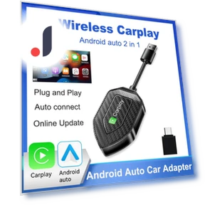 2-in-1 Wireless CarPlay Android Auto Adapter — Phone Accessories, A Auto Parts Mall