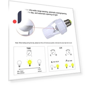 360 Degrees PIR Human Induction Motion Sensor LED Night Lamp — Garden Illumination, Rainbow Rain