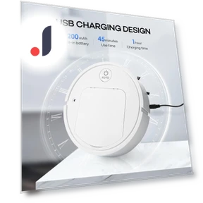 5-in-1 Robot Vacuum with USB Charging — Smart Cleaning Robots, Home Of Auto Parts