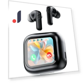 Active Noise Cancelling Smart Touch Screen Earbuds — In-Ear Headphones, Junmaocun