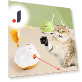 Automatic Feather Cat Toy — Cat Playthings, Pet family bucket
