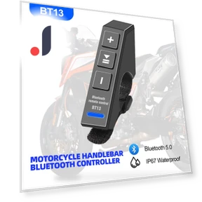 Bluetooth-Compatible Mini Remote Control Button for Motorcycle Handlebar — Handlebar Gear, JOHO - CarGear