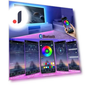 Bluetooth Smart App Control RGB LED Strip Lights — LED Strips, Cozy Cottage-Relax