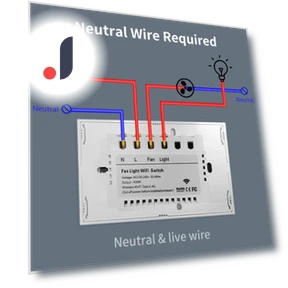 Ceiling Fan WiFi Switch Module — Ceiling Fan Wall Controls, Tuya Smart