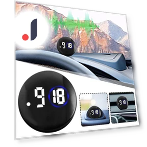 Digital Car Dashboard Clock with Touch Screen — Clock, JOHO - CarGear