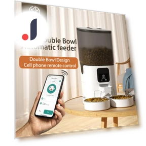 Double Bowl Smart Automatic Pet Feeder — Automatic Feeders, Pet family bucket