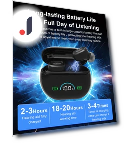 Elderly TWS Earbuds with Large Display — In-Ear Headphones, A Auto Parts Mall