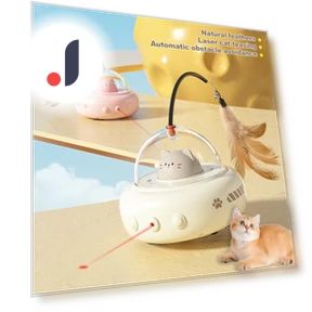 Electric Interactive Cat Toy with Feathers — Cat Playthings, grocercollect