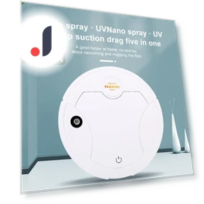 Household Sweeping Robot with Air Humidifier — Smart Cleaning Robots, The Sole Spot