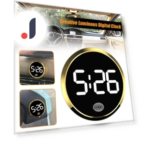 LED Fashion Electronic Car Dashboard Clock — Clock, JOHO