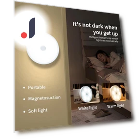 LED Smart Human Body Sensor Night Lamp — Night Lights, Build My Home
