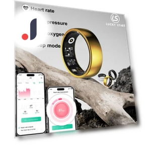 Military-Grade Titanium Steel Smart Ring — Smart Rings, Lucky Start Smart watch
