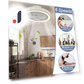 Modern Smart Ceiling Fan with Light — Ceiling Fans & Accessories, Build My Home