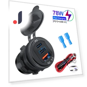Multi-functional Car Charger Socket — Chargers, Auto Home Solutions