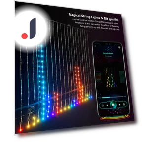 Programmable Color Smart LED Window Hanging Curtains — LED Strips, Good Household Items