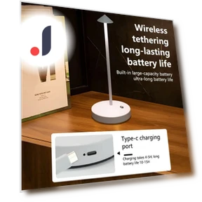 Rechargeable LED Desk Lamp with Touch Sensor — Study & Desk Lighting, Good Household Items