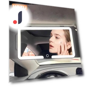 Rechargeable Touch Makeup Mirror with LED Lighting — Handheld, Elberta