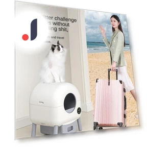 Smart Cat Litter Box — Scoops, Rainbow Rain