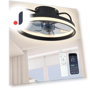 Smart Ceiling Fan With LED Lights — Ceiling Fans, Rainbow Rain