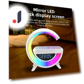 Smart RGB Ambient Night Light with Wireless Fast Charging, Alarm, and Bluetooth Speaker — Night Lights, Home Of Auto Parts