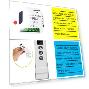 Smart WiFi Curtain Roller Shutter Switch Module — Smart Home Modules, Build My Home