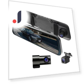 Streaming Multimedia Recorder with Three Lenses — Rearview Video Systems, HOME-Auto-001