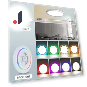 Ultra Thin Smart LED Ceiling Light — LED, Rainbow Rain