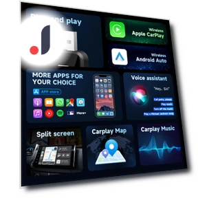 Wireless CarPlay Android Auto Adapter Smart Mini AI Box — Stereo Receivers, Auto Home Solutions