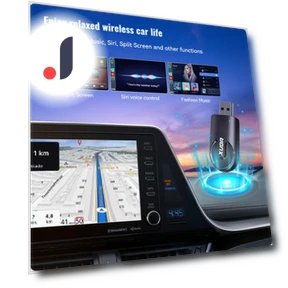 Wireless CarPlay Android Auto Adapter — Stereo Receivers, Kebidumei