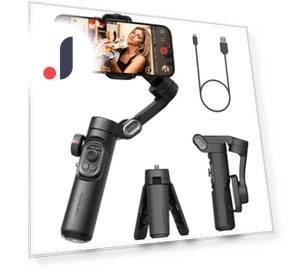 3-Axis Foldable Smartphone Gimbal — Steady Shots, Thanos tool