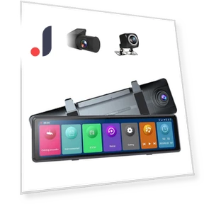 3-Camera Car DVR with 12-Inch Display — Rearview Video Systems, HOME-Auto-001