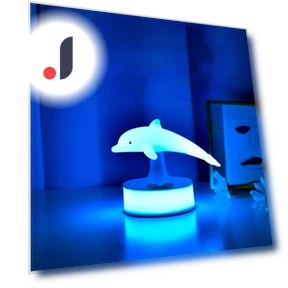 3D Dolphin Colorful Small Night Light — Night Lights, Cosy Homes
