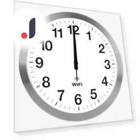 Automatic Network Time Synchronization Wall Clock — Wall, RW-Home Decoration