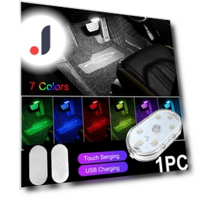 Car Atmosphere USB Charger Touch Light — Car Essentials, HOME-Auto-001