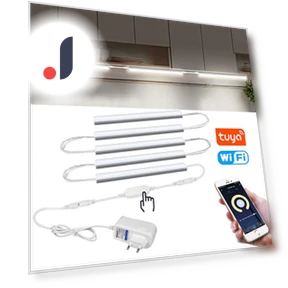 Full Set, 5 PCS, Under Cabinet LED Light with Adjustable Brightness — Under-Cabinet Mounts, Lcamaw Lighting Light