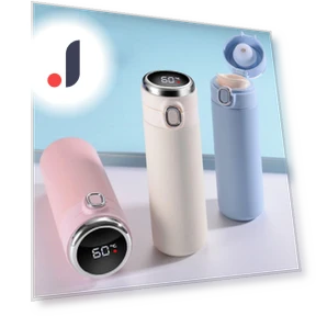 Intelligent Travel Thermos with Stainless Steel Insulation — Travel Drinkware, TOM TAN Goods