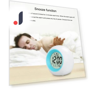 Kids Alarm Clock with 7-Color Changing Night Light — Clocks, Cherish Clock