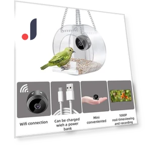 Lightweight Camera-Equipped Energy-Saving Bird Feeder Set — Backyard Birding, Pet park