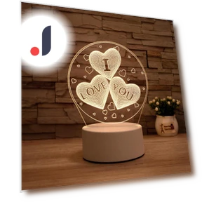 Magnetic 3D Multicolor Acrylic Touch Sensor LED Night Light — Night Lights, Zhou Yajin