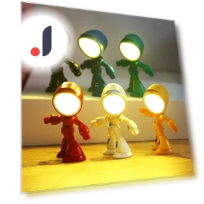Mini Desk Lamp with Cute Robot Hero Design — Study & Desk Lighting, Cosy Homes