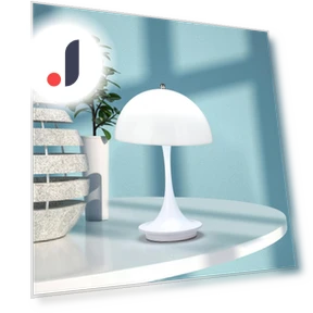 Mushroom-shaped Table Lamp with USB Charging — USB Lighting Solutions, Cosy Homes