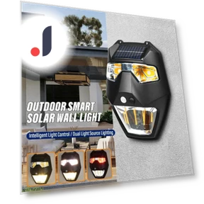 Outdoor Solar Garden Wall Light — Outdoor Security & Flood Lighting, LIUXING