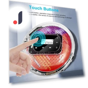Portable Touch CD Player — On-the-Go CD Players, LOMEII Electronic