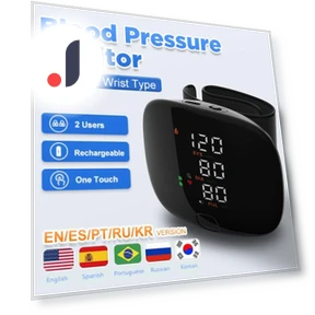 Rechargeable Wrist Blood Pressure Monitor — Blood Pressure Monitors, YJMP beauty health