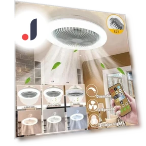 Smart Ceiling Fan 3-in-1 with Remote Control — Ceiling Fans, Binchi Lighting Appliances